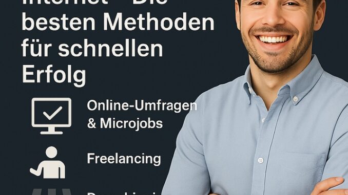 wie schnell Geld verdienen im Internet